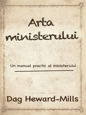 cover image of Arta Ministerului